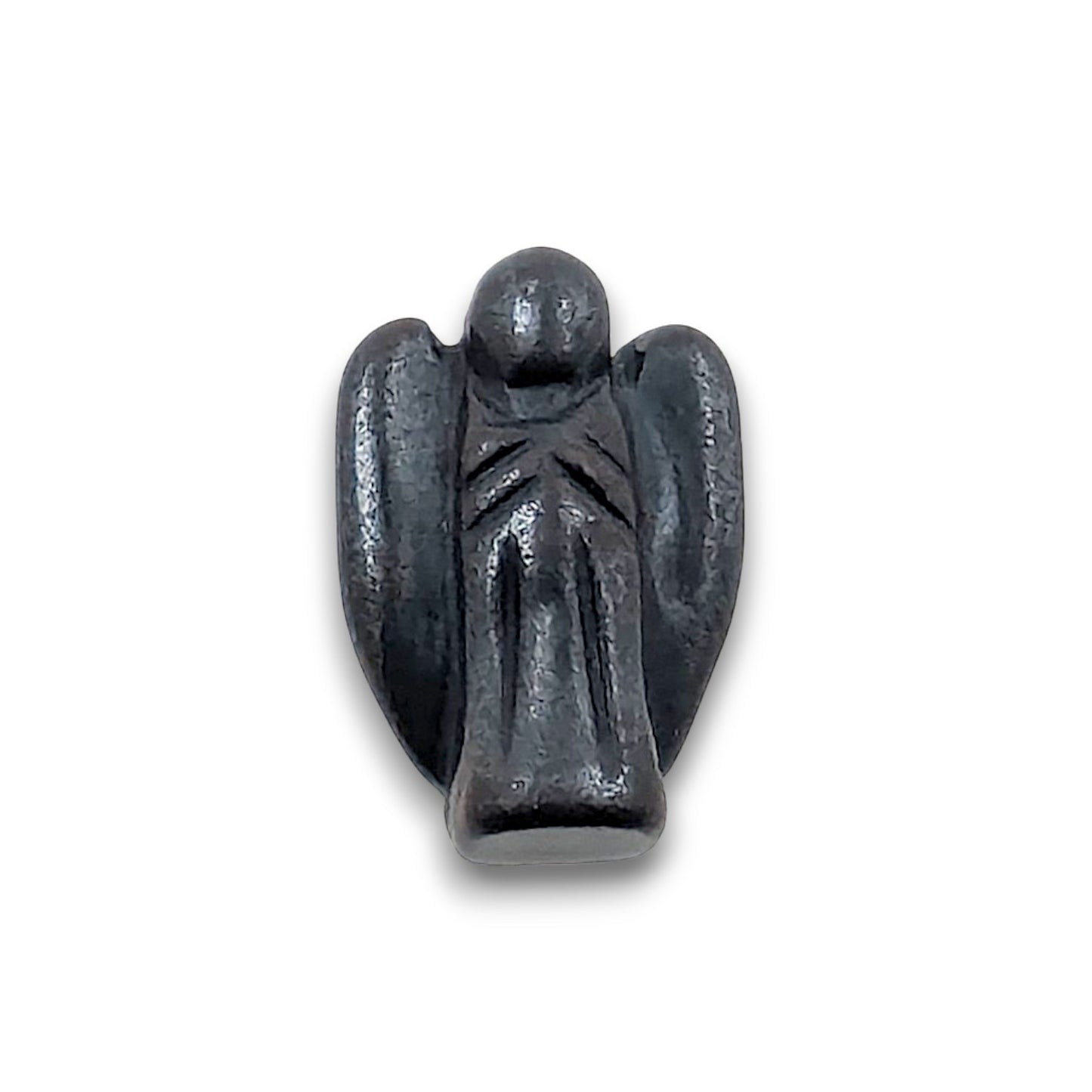 Small Hematite Angel Carving