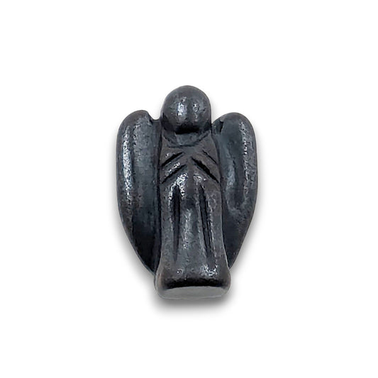 Small Hematite Angel Carving
