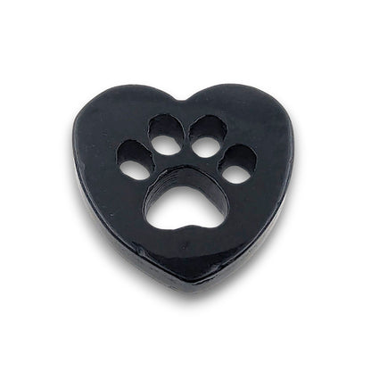 Obsidian Paw Heart