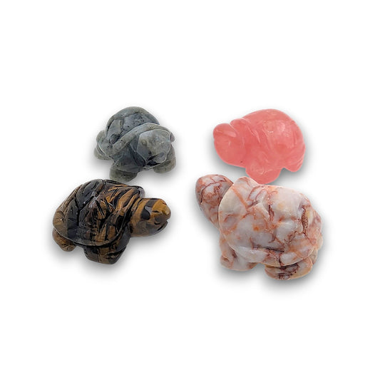 Assorted Gemstone Tortoises - Pack of 4