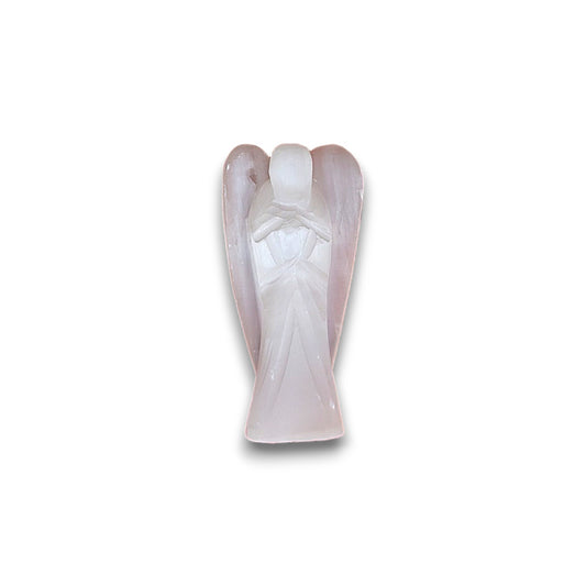 Medium Selenite Angel Carving