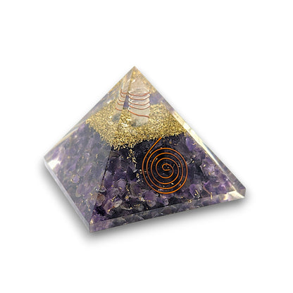 Medium Amethyst Orgonite Pyramid
