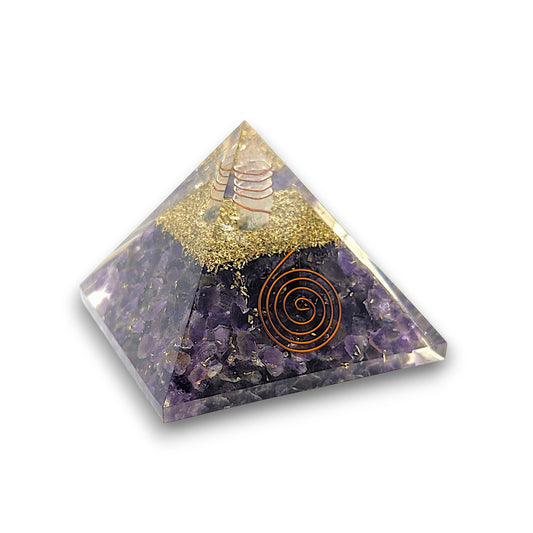 Medium Amethyst Orgonite Pyramid