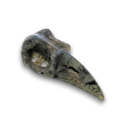 Large Labradorite Raven Skull