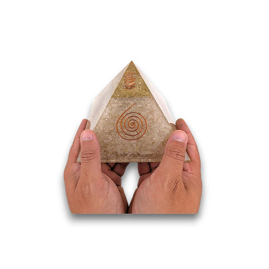 Large Quartz Orgonite Pyramid