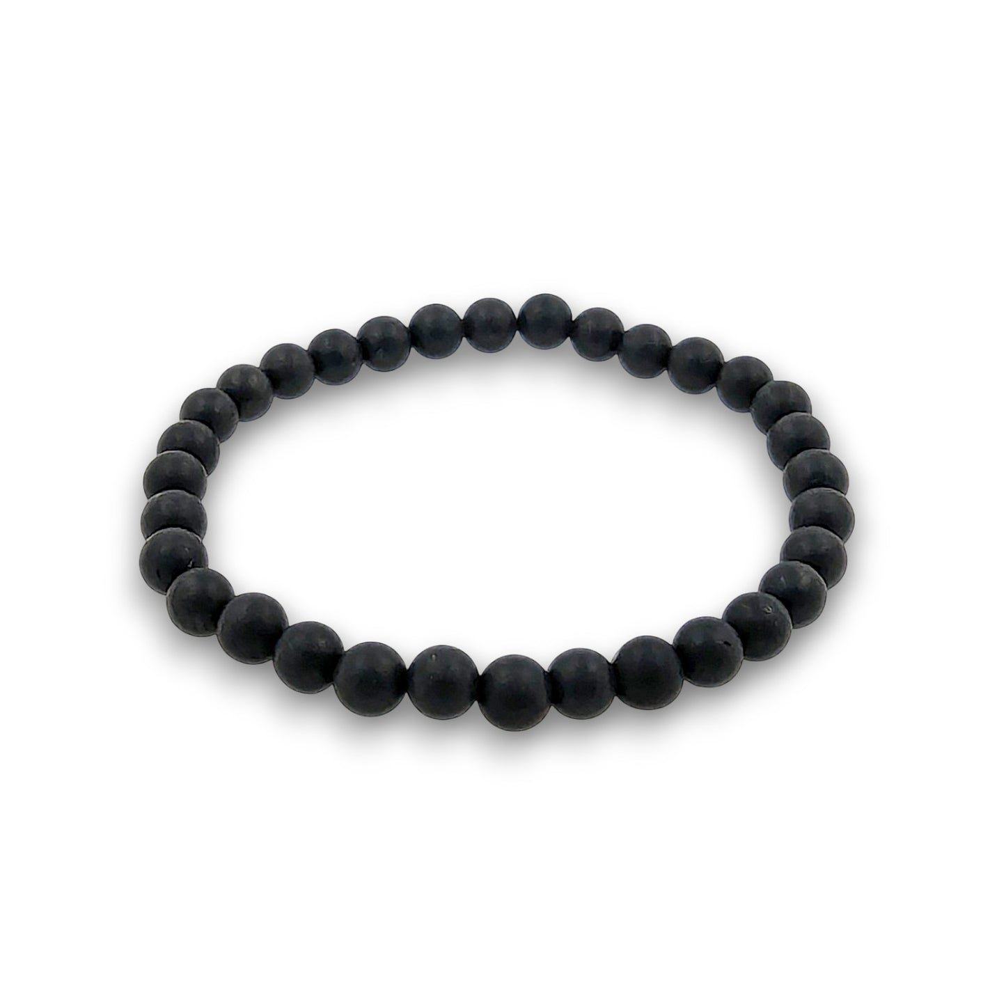 Large Shungite 6mm Bead Bracelet