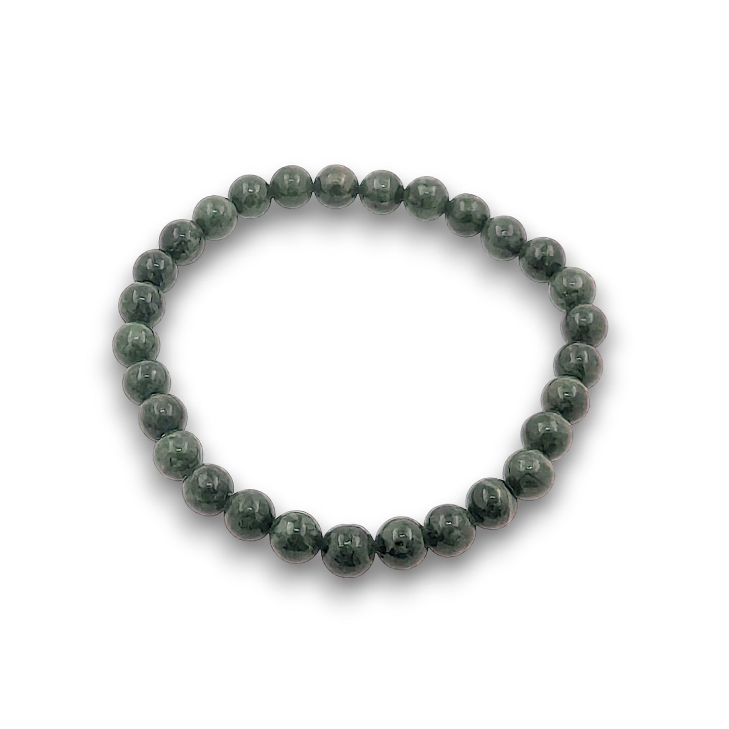 Dark Jade 6mm Bead Bracelet