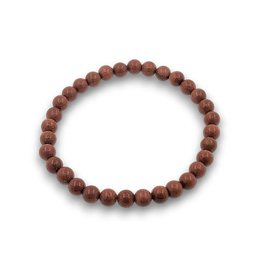 Goldstone 6mm Bead Bracelet
