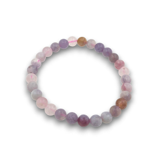 Pink Tourmaline 6mm Bead Bracelet