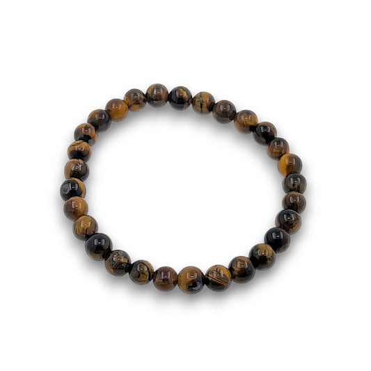 Tiger Eye 6mm Bead Bracelet