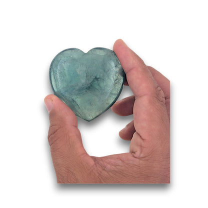 Large Fluorite Carved Heart