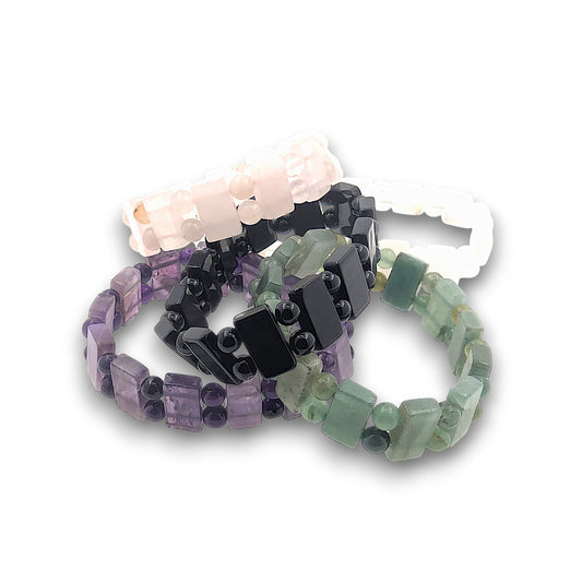 Cube & Bead Bracelets Pack of 5