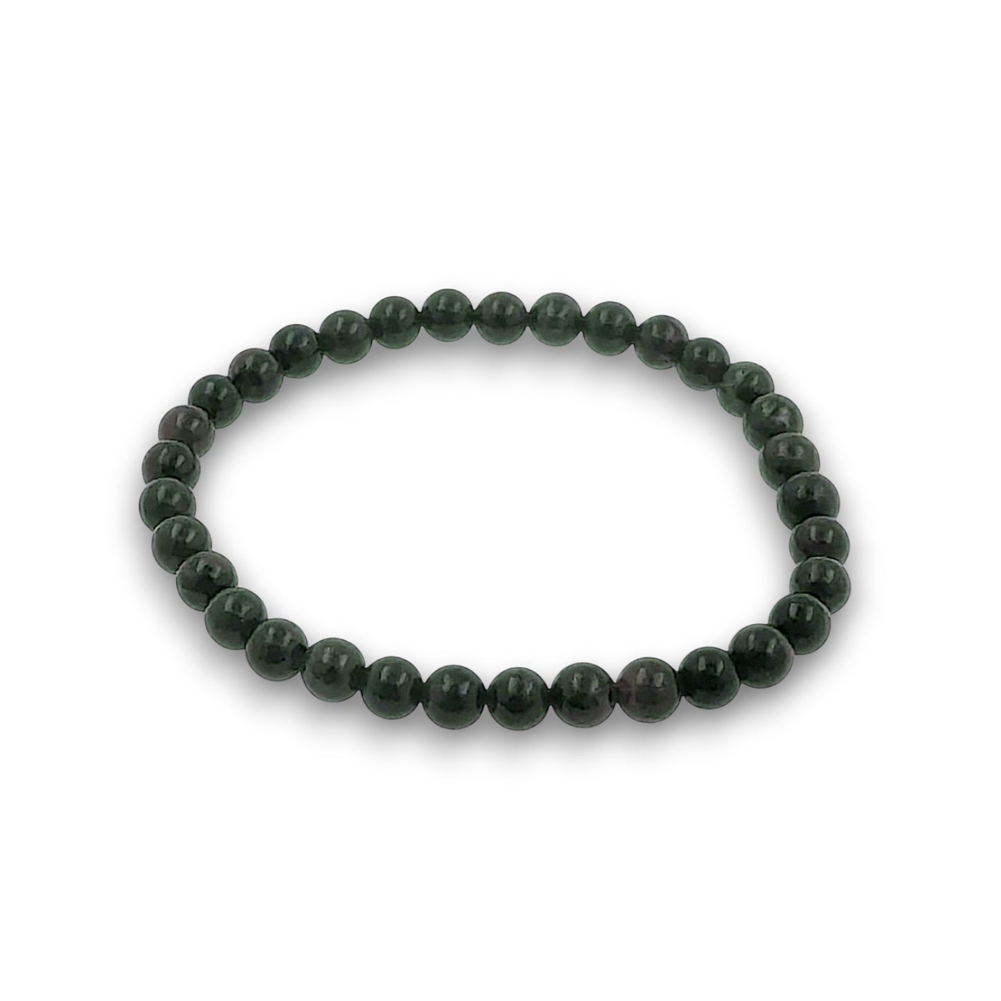 Large Canadian Jade 6mm Bead Bracelet