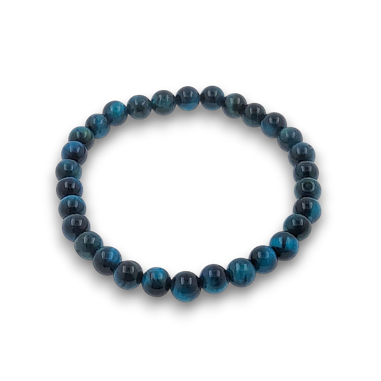 Blue Tiger Eye grade 1, 6mm Bead Bracelet