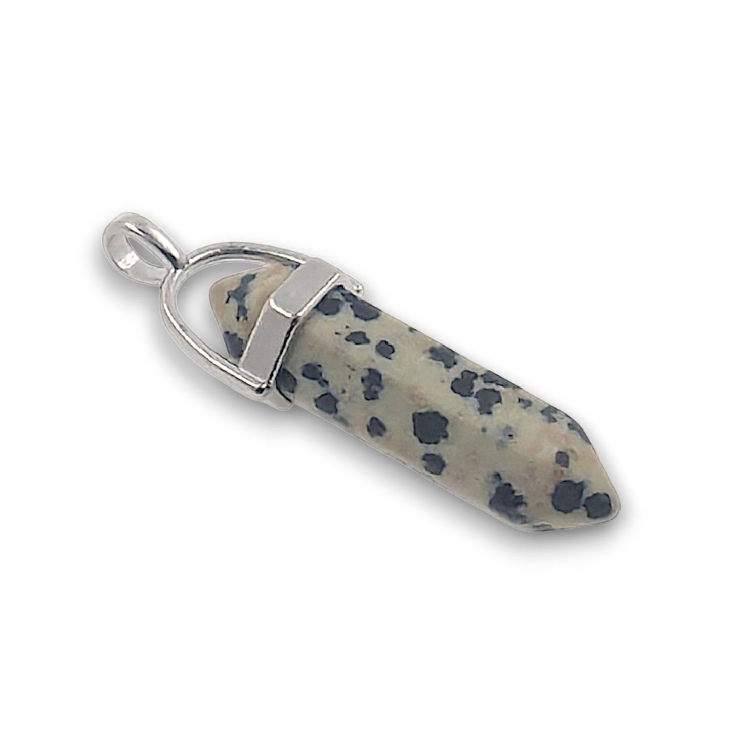 Dalmatian Jasper Double Terminated Hexagonal Pendant - Pack of 5