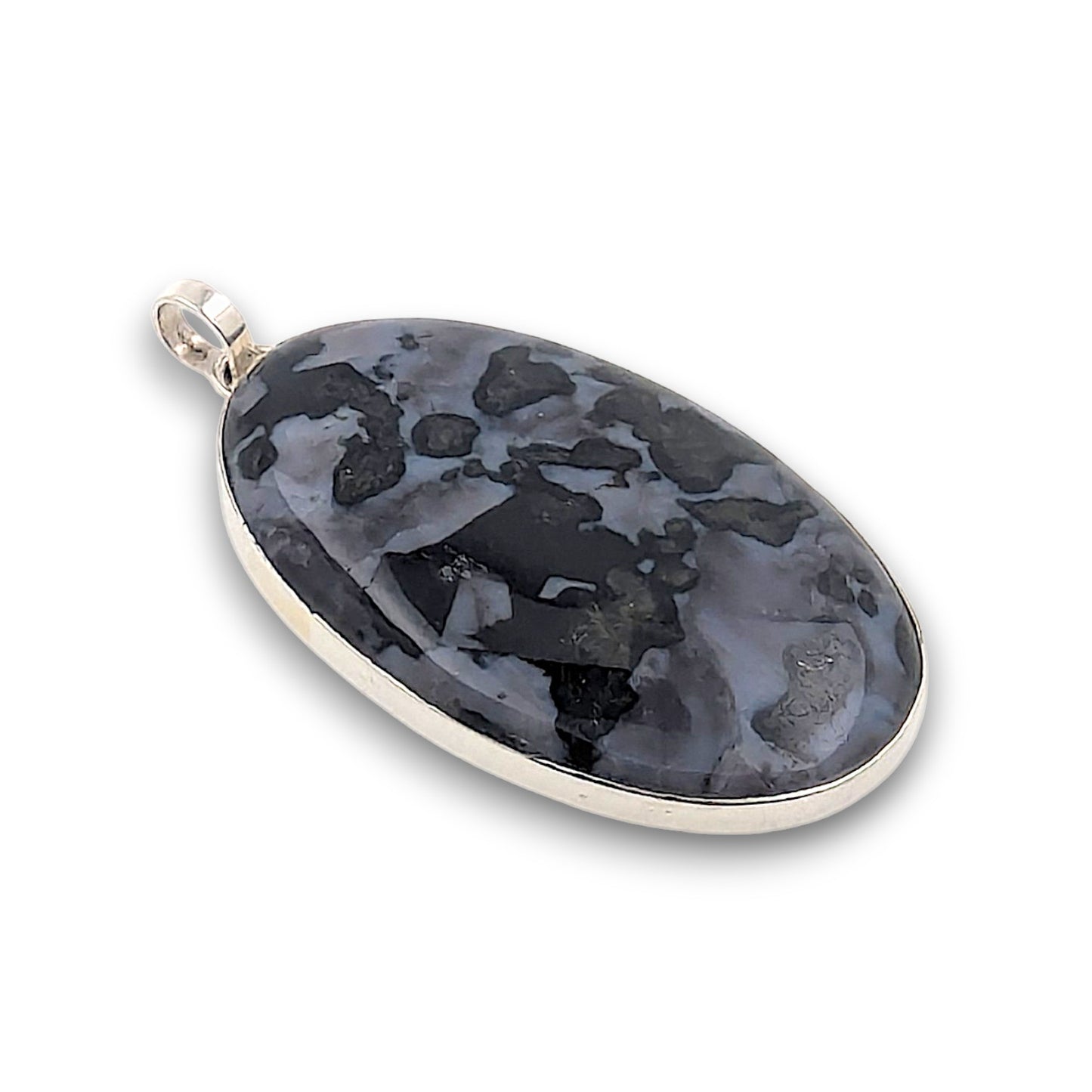 Indigo Gabbro (Mystic Merlinite) Sterling Silver Pendant (Unique Piece)