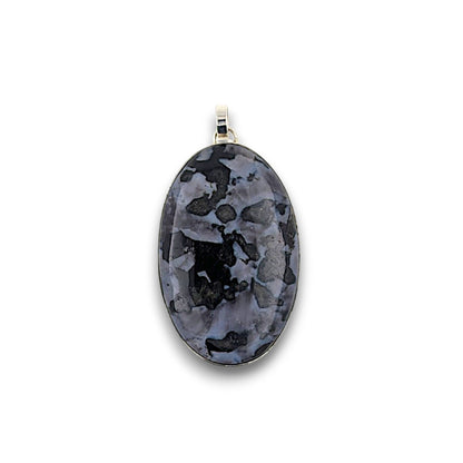 Indigo Gabbro (Mystic Merlinite) Sterling Silver Pendant (Unique Piece)