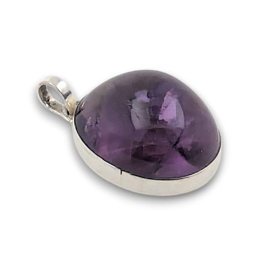 Amethyst Sterling Silver Pendant (Unique Piece)