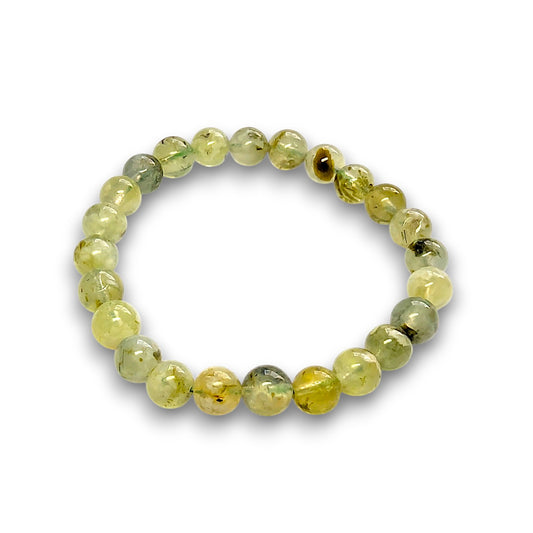 Prehnite 6mm bead bracelet, Small 15cm