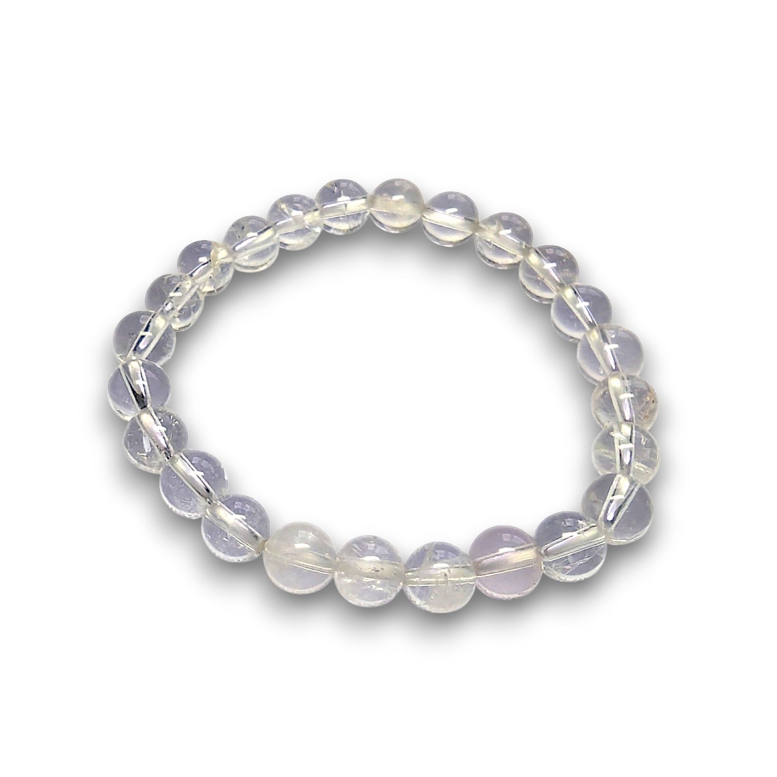Quartz 6mm bead bracelet, Small 15cm