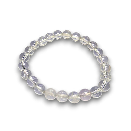 Quartz 6mm bead bracelet, Small 15cm