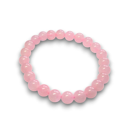 Rose Quartz 6mm bead bracelet, Small 15cm