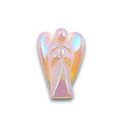 Small Rose Aura Angel Carving. Small Rose Aura hand carved angel approximately 25mm in height.