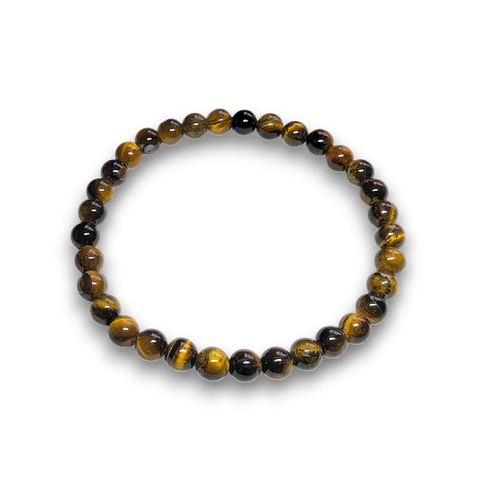Tiger Eye 6mm bead bracelet, Large 20.5cm
