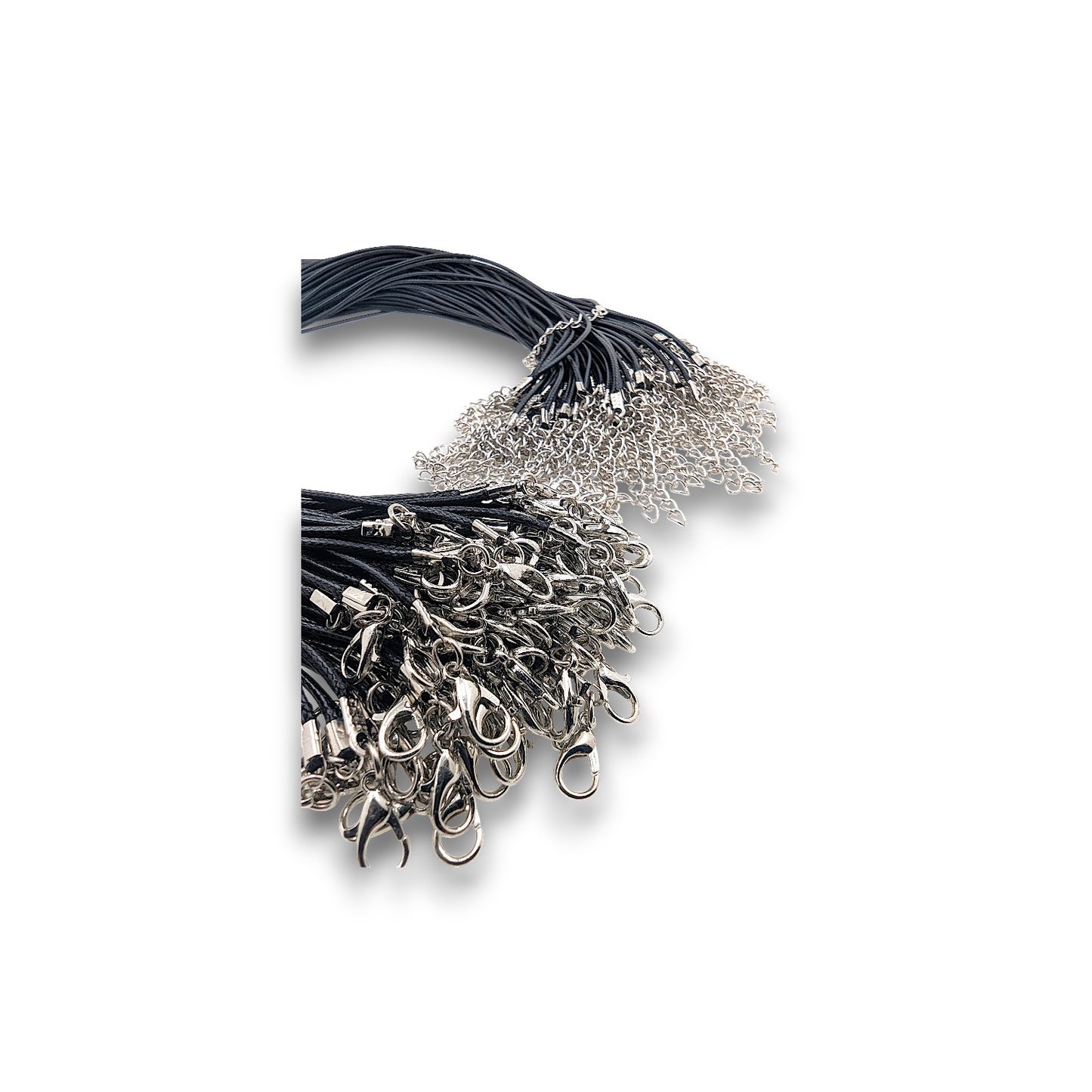 Corded Necklace 45cm plus Extender and Lobster Clasp - Pack of 100. Corded Necklace 45cm plus Extender and Lobster Clasp (18.