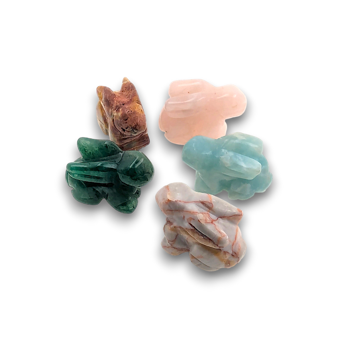 Assorted Gemstone Hares - Pack of 5