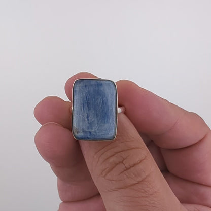 Blue Kyanite Sterling Silver Ring (Unique Piece)