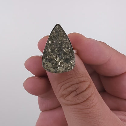Pyrite Sterling Silver Ring (Unique Piece)