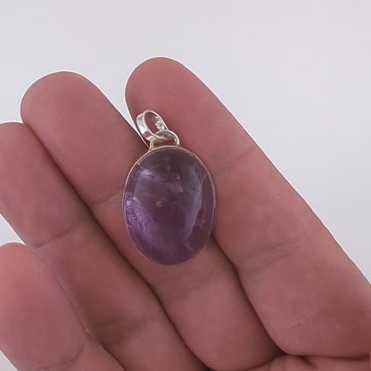 Amethyst Sterling Silver Pendant (Unique Piece)