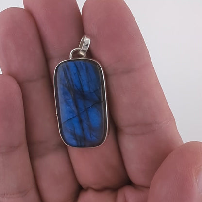 Labradorite Sterling Silver Pendant (Unique Piece)