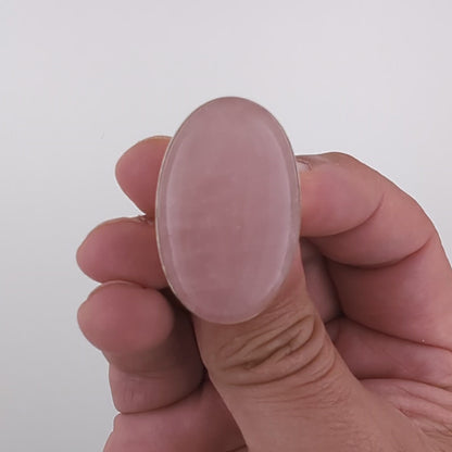 Rose Quartz Sterling Silver Ring (Unique Piece)