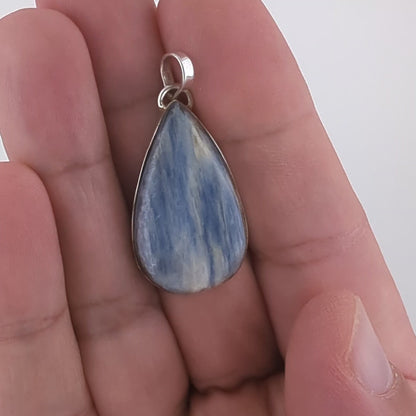 Blue Kyanite Sterling Silver Pendant (Unique Piece)