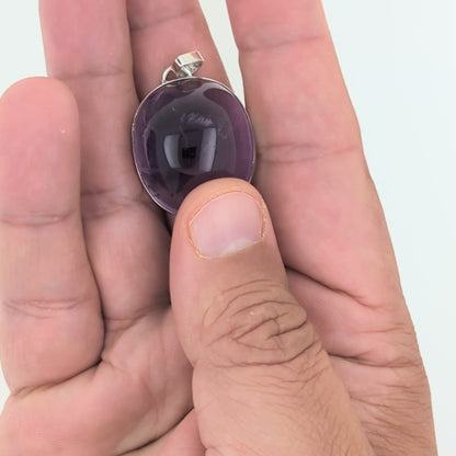 Amethyst Sterling Silver Pendant (Unique Piece)