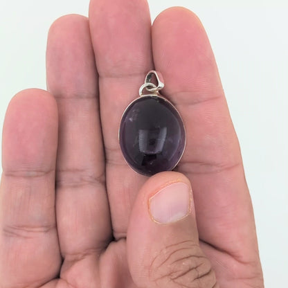 Amethyst Sterling Silver Pendant (Unique Piece)