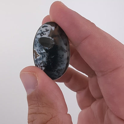Dendritic Opal Sterling Silver Ring (Unique Piece)